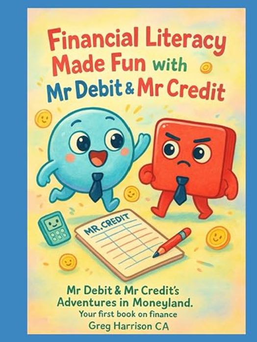 Financial Literacy with Mr Debit & Mr Credit book cover