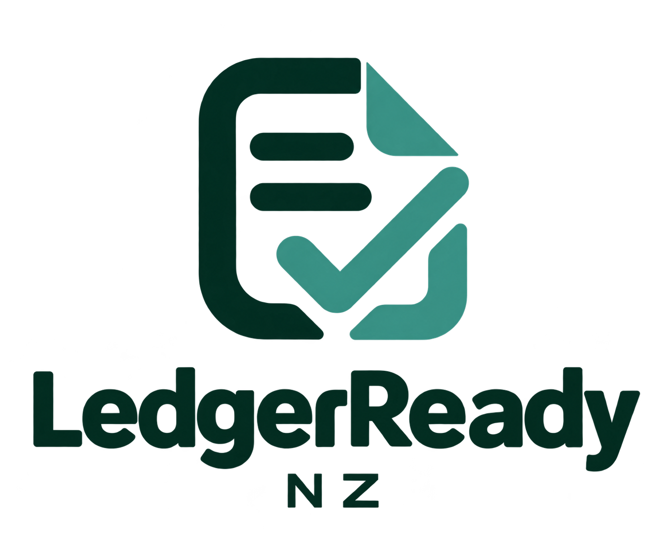 LedgerReady NZ logo with a ledger and check mark